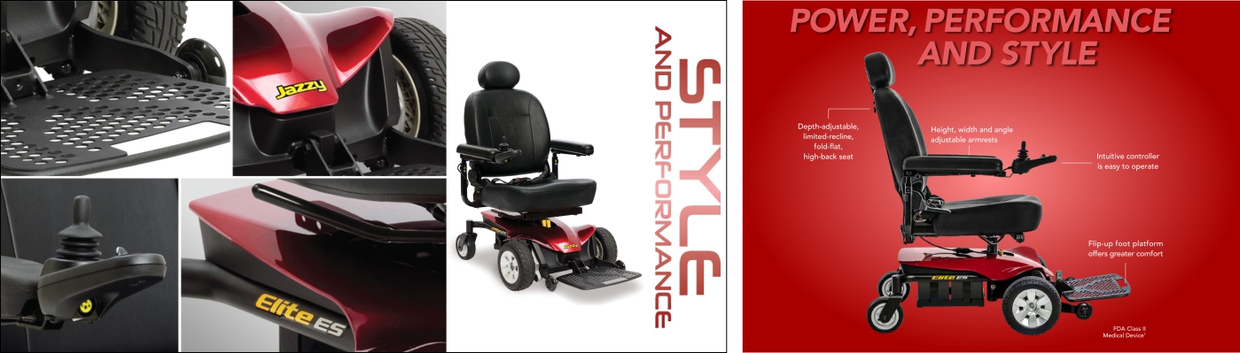 Pride Jazzy Elite ES power wheelchair